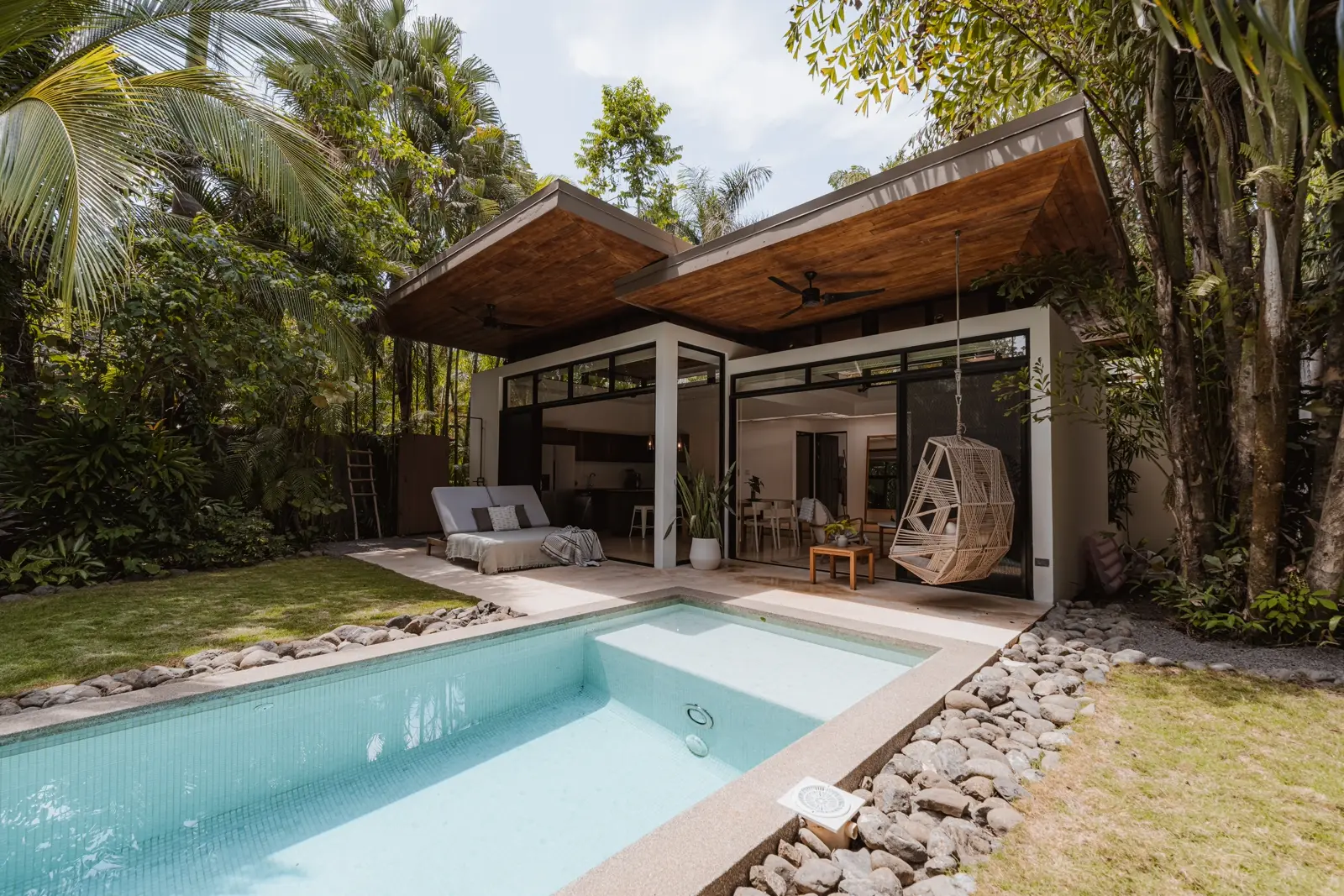 Villa interior at Nalu Nosara