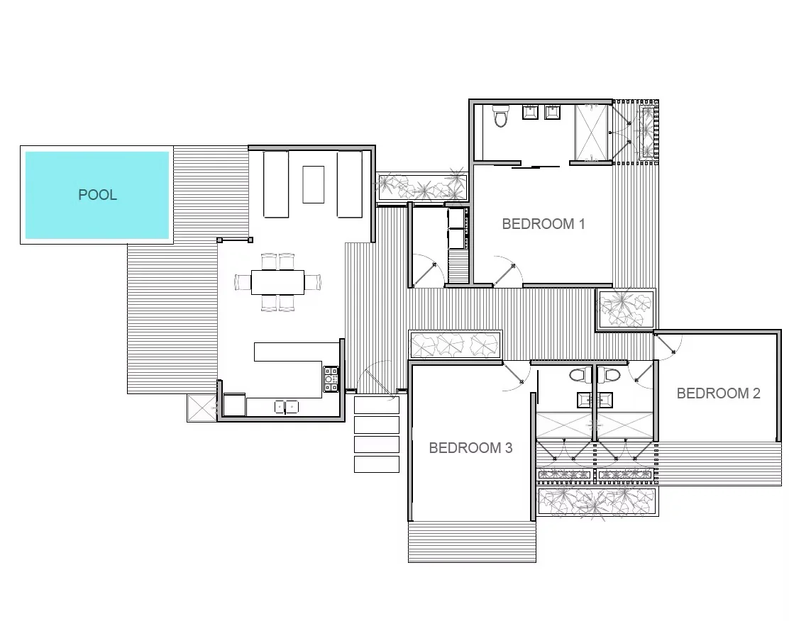 Villa Jardín floor plan